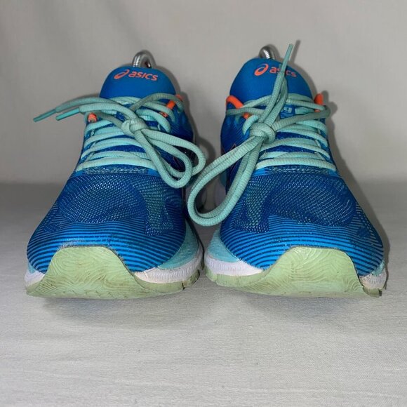 Asics Gel Nimbus 19 Women’s Blue Coral Running Shoes Sneakers Size US 7 - Picture 3 of 8